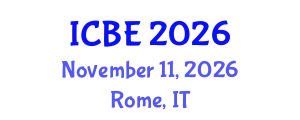 International Conference on Biomaterials Engineering (ICBE) November 11, 2026 - Rome, Italy