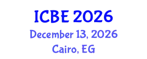 International Conference on Biomaterials Engineering (ICBE) December 13, 2026 - Cairo, Egypt