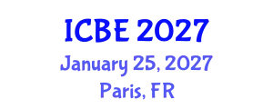 International Conference on Biomaterials Engineering (ICBE) January 25, 2027 - Paris, France