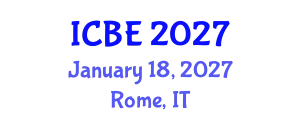 International Conference on Biomaterials Engineering (ICBE) January 18, 2027 - Rome, Italy