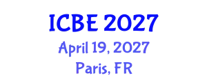 International Conference on Biomaterials Engineering (ICBE) April 19, 2027 - Paris, France