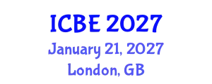 International Conference on Biomaterials Engineering (ICBE) January 21, 2027 - London, United Kingdom