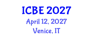 International Conference on Biomaterials Engineering (ICBE) April 12, 2027 - Venice, Italy
