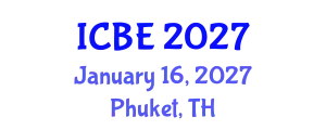 International Conference on Biomaterials Engineering (ICBE) January 16, 2027 - Phuket, Thailand