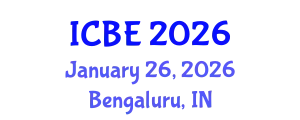 International Conference on Biomaterials Engineering (ICBE) January 26, 2026 - Bengaluru, India