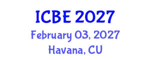 International Conference on Biomaterials Engineering (ICBE) February 03, 2027 - Havana, Cuba