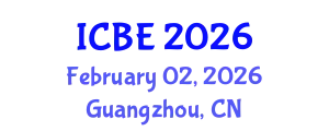 International Conference on Biomaterials Engineering (ICBE) February 02, 2026 - Guangzhou, China