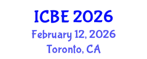 International Conference on Biomaterials Engineering (ICBE) February 12, 2026 - Toronto, Canada