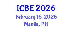 International Conference on Biomaterials Engineering (ICBE) February 16, 2026 - Manila, Philippines