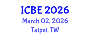 International Conference on Biomaterials Engineering (ICBE) March 02, 2026 - Taipei, Taiwan