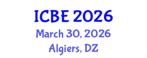 International Conference on Biomaterials Engineering (ICBE) March 30, 2026 - Algiers, Algeria