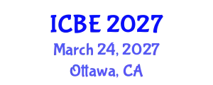 International Conference on Biomaterials Engineering (ICBE) March 24, 2027 - Ottawa, Canada