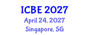 International Conference on Biomaterials Engineering (ICBE) April 24, 2027 - Singapore, Singapore