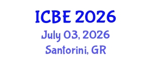 International Conference on Biomaterials Engineering (ICBE) July 03, 2026 - Santorini, Greece