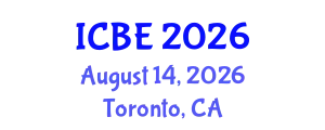 International Conference on Biomaterials Engineering (ICBE) August 14, 2026 - Toronto, Canada