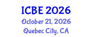 International Conference on Biomaterials Engineering (ICBE) October 21, 2026 - Quebec City, Canada