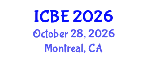 International Conference on Biomaterials Engineering (ICBE) October 28, 2026 - Montreal, Canada