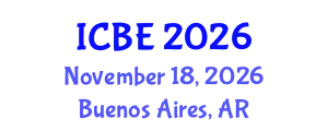 International Conference on Biomaterials Engineering (ICBE) November 18, 2026 - Buenos Aires, Argentina