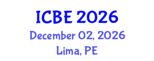 International Conference on Biomaterials Engineering (ICBE) December 02, 2026 - Lima, Peru