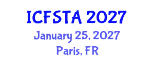 International Conference on Fuzzy Set Theory and Applications (ICFSTA) January 25, 2027 - Paris, France