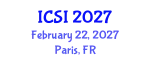 International Conference on Sustainable Infrastructure (ICSI) February 22, 2027 - Paris, France