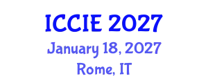 International Conference on Civil and Infrastructure Engineering (ICCIE) January 18, 2027 - Rome, Italy