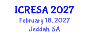 International Conference on Renewable Energy Systems and Applications (ICRESA) February 18, 2027 - Jeddah, Saudi Arabia