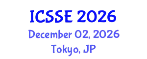 International Conference on Systems Science and Engineering (ICSSE) December 02, 2026 - Tokyo, Japan