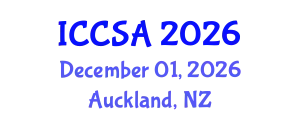 International Conference on Computational Science and Applications (ICCSA) December 01, 2026 - Auckland, New Zealand