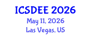 International Conference on Structural Dynamics and Earthquake Engineering (ICSDEE) May 11, 2026 - Las Vegas, United States