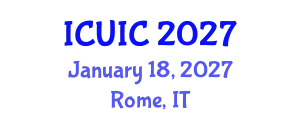 International Conference on Ubiquitous Intelligence and Computing (ICUIC) January 18, 2027 - Rome, Italy