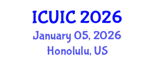 International Conference on Ubiquitous Intelligence and Computing (ICUIC) January 05, 2026 - Honolulu, United States
