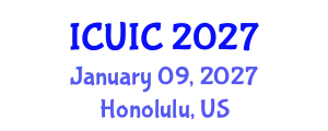 International Conference on Ubiquitous Intelligence and Computing (ICUIC) January 09, 2027 - Honolulu, United States