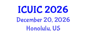 International Conference on Ubiquitous Intelligence and Computing (ICUIC) December 20, 2026 - Honolulu, United States
