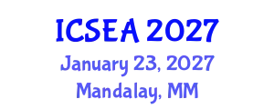 International Conference on Sustainable Environment and Agriculture (ICSEA) January 23, 2027 - Mandalay, Myanmar