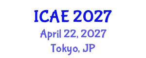International Conference on Applied Energy (ICAE) April 22, 2027 - Tokyo, Japan