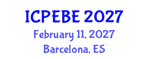 International Conference on People, Ecosystems and Built Environment (ICPEBE) February 11, 2027 - Barcelona, Spain