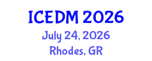 International Conference on Educational Data Mining (ICEDM) July 24, 2026 - Rhodes, Greece