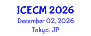 International Conference on Environment, Chemistry and Management (ICECM) December 02, 2026 - Tokyo, Japan