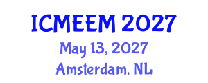 International Conference on Manufacturing Engineering and Engineering Management (ICMEEM) May 13, 2027 - Amsterdam, Netherlands