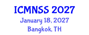 International Conference on MEMS, Nano and Smart Systems (ICMNSS) January 18, 2027 - Bangkok, Thailand