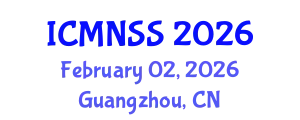International Conference on MEMS, Nano and Smart Systems (ICMNSS) February 02, 2026 - Guangzhou, China