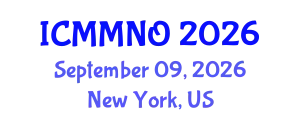 International Conference on Mathematical Modelling and Numerical Optimisation (ICMMNO) September 09, 2026 - New York, United States