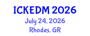 International Conference on Knowledge Engineering and Data Mining (ICKEDM) July 24, 2026 - Rhodes, Greece