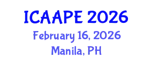 International Conference on Accounting, Auditing and Performance Evaluation (ICAAPE) February 16, 2026 - Manila, Philippines