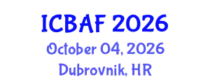 International Conference on Banking, Accounting and Finance (ICBAF) October 04, 2026 - Dubrovnik, Croatia