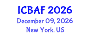 International Conference on Banking, Accounting and Finance (ICBAF) December 09, 2026 - New York, United States