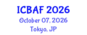 International Conference on Banking, Accounting and Finance (ICBAF) October 07, 2026 - Tokyo, Japan