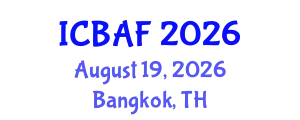 International Conference on Banking, Accounting and Finance (ICBAF) August 19, 2026 - Bangkok, Thailand