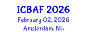 International Conference on Banking, Accounting and Finance (ICBAF) February 02, 2026 - Amsterdam, Netherlands